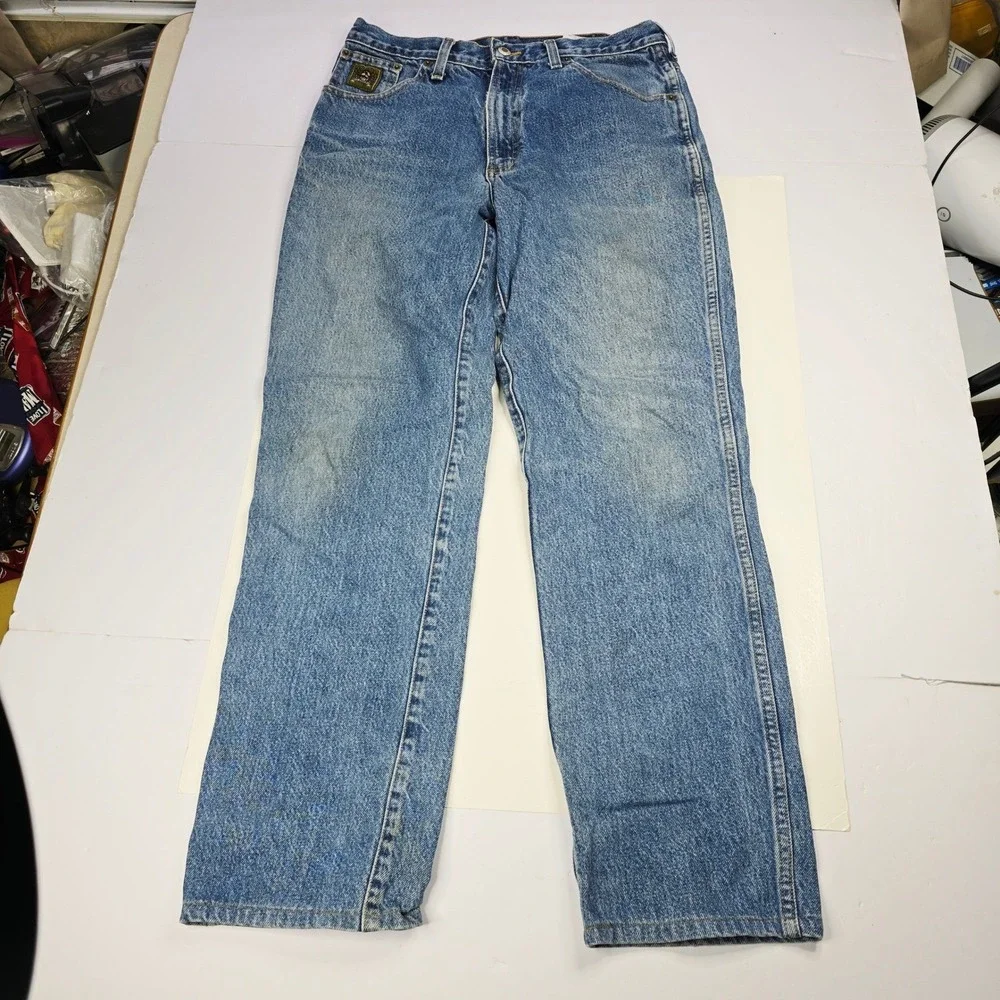 Cinch Mens Blue Denim Jeans Size 32x36 Western Cowboy Riding Ranch‎ Workwear